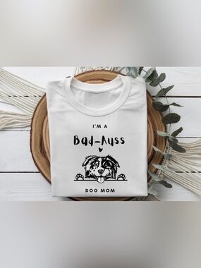 Aussie Dog Mom Shirt Funny | Bad Auss Dog Mom Tee